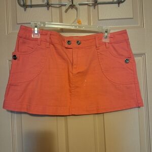 Anchor Blue Hot Pink Mini Skirt